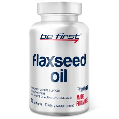 Льняное масло омега-3 в капсулах Be First Flaxseed Oil 90 капсул