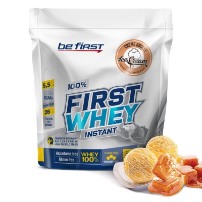 Сывороточный протеин Be First First Whey Instant 420 гр, крем-брюле