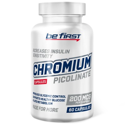 Пиколинат хрома Be First Chromium Picolinate 200 мкг 60 капсул