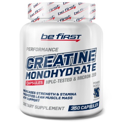 Креатин моногидрат Be First Creatine Monohydrate Capsules 350 капсул