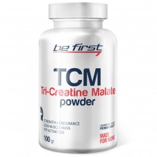 Три креатин малат Be First TCM (Tri-Creatine Malate) Powder 100 гр, без вкуса