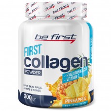 Гидролизованный коллаген Be First Collagen + hyaluronic acid + vitamin C 200 гр, ананас