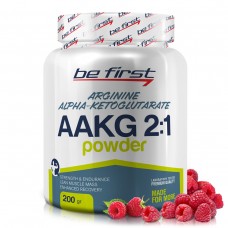 Аргинин альфа-кетоглутарат (ААКГ) Be First Arginine AKG 2:1 Powder 200 гр, малина