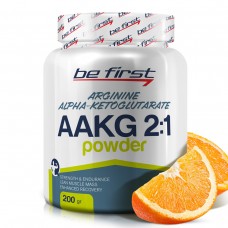 Аргинин альфа-кетоглутарат (ААКГ) Be First Arginine AKG 2:1 Powder 200 гр, апельсин
