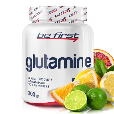 Глютамин Be First Glutamine Powder 300 гр, цитрусовый микс