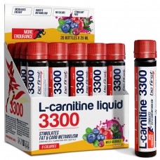 Л-карнитин жидкий концентрат в питьевых ампулах для похудения Be First L-Carnitine 3300 мг 20 ампул, лесные ягоды