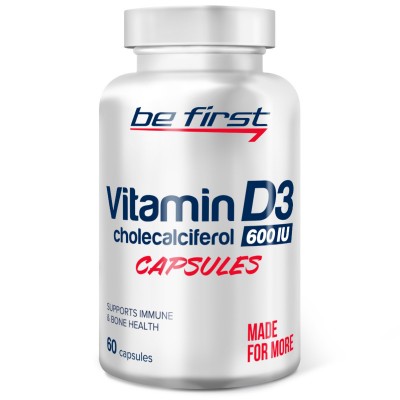 Витамин Д3 Be First Vitamin D3, 60 гелевых капсул