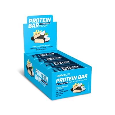 Протеиновые батончики Biotech USA Protein Bar 35 г кокос-ваниль (шоубокс 20 шт.)