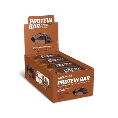 Протеиновые батончики Biotech USA Protein Bar 35 г двойной шоколад (шоубокс 20 шт.)