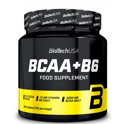 Аминокислоты Biotech USA BCAA+B6 340 таб.