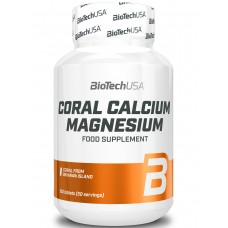Таблетки кальция и магния из кораллов Biotech USA Coral-Calcium-Magnesium 100 таб.
