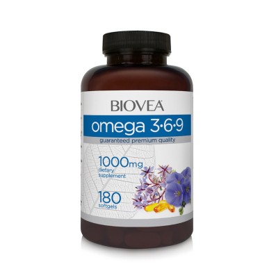 Biovea Omega 3-6-9 (Омега 3-6-9), 1000 мг, 180 капс