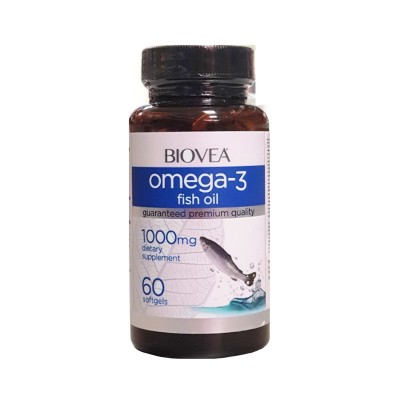 Biovea Omega-3 Fish Oil (Омега 3), 1000 мг, 60 капс