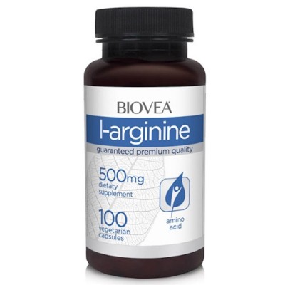 Biovea L-Arginine (Аргинин), 500 мг, 100 капс