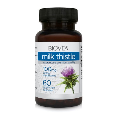 Biovea Milk Thistle (Гепатопротектор), 100 мг, 60 капс