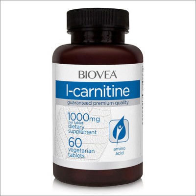 BioVea L-Carnitine (L-карнитин), 1000 мг, 60 таб
