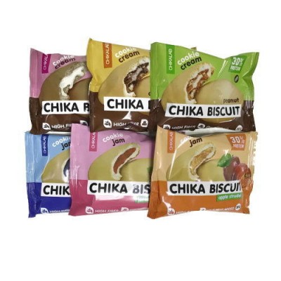 Chika Biscuit ассорти всех вкусов, 6 печенек