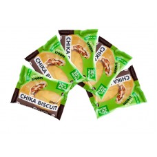 Chika Biscuit неглазированное протеиновое печенье с начинкой, 5шт по 50г (арахисовый)