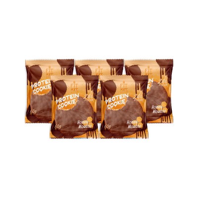 Fit Kit Chocolate Protein Cookie, 5шт x 50г (медовый мусс)