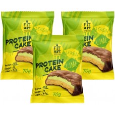 Fit Kit Protein Cake, 3шт x 70г (лимон-лайм)