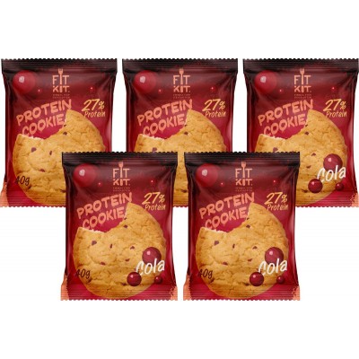 Fit Kit Protein Cookie, 5шт x 40г (кола)