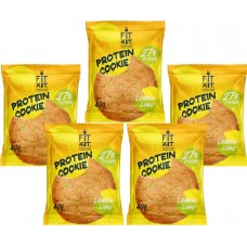 Fit Kit Protein Cookie, 5шт x 40г (лимон-лайм)
