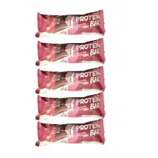 Fit Kit Протеиновый батончик без сахара Protein BAR, 5шт по 60г (Малиновый чизкейк) Fit Kit Протеиновый батончик без сахара Protein BAR, 5шт по 60г (Малиновый чизкейк)