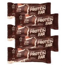 Fit Kit Протеиновый батончик без сахара Protein BAR, 5шт по 60г (Двойной шоколад) Fit Kit Протеиновый батончик без сахара Protein BAR, 5шт по 60г (Двойной шоколад)