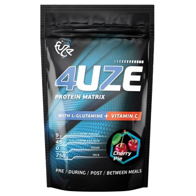 Протеин Fuze '4uze + Glutamine', вишневый пирог, 750 г