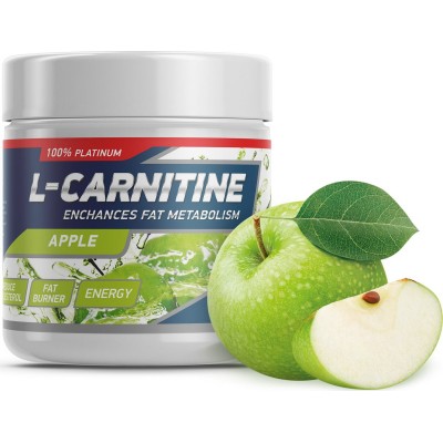 Жиросжигатель Geneticlab 'L-Carnitine Powder', яблоко, 150 г