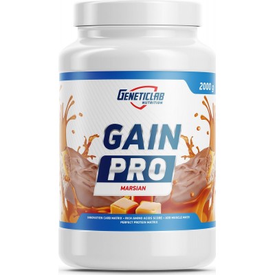 Гейнер Geneticlab Nutrition Gain Pro, нуга-карамель, 2 кг