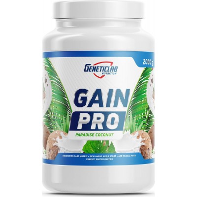 Гейнер Geneticlab Nutrition Gain Pro, райское наслаждение, 2 кг