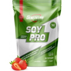 Протеин соевый Geneticlab Nutrition Soy Pro, клубника, 900 г