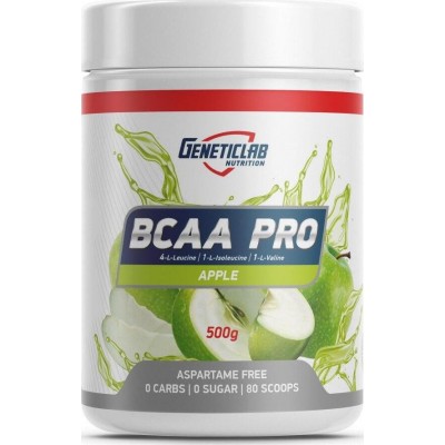 Аминокислоты Geneticlab 'BCAA Pro', яблоко, 500 г