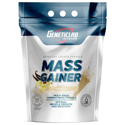 Гейнер Geneticlab Nutrition Mass Gainer, ваниль, 3 кг