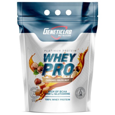 Протеин сывороточный Geneticlab Nutrition Whey Pro, карамель-фундук, 2,1 кг