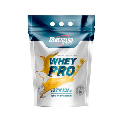 Протеин сывороточный Geneticlab Nutrition Whey Pro, банан, 2,1 кг