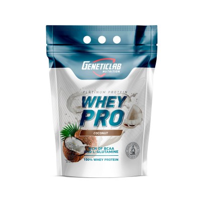 Протеин сывороточный Geneticlab Nutrition Whey Pro, кокос, 2,1 кг