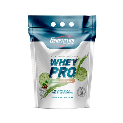 Протеин сывороточный Geneticlab Nutrition Whey Pro, фисташковое мороженое, 2,1 кг