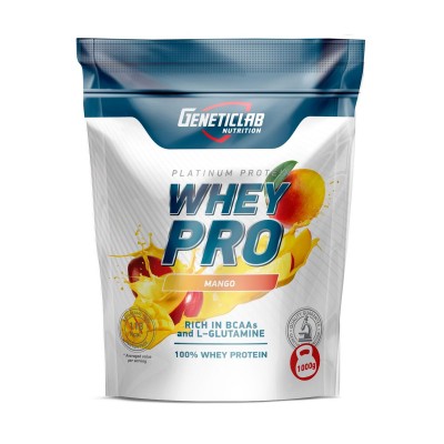 Протеин сывороточный Geneticlab Nutrition Whey Pro, манго, 1 кг