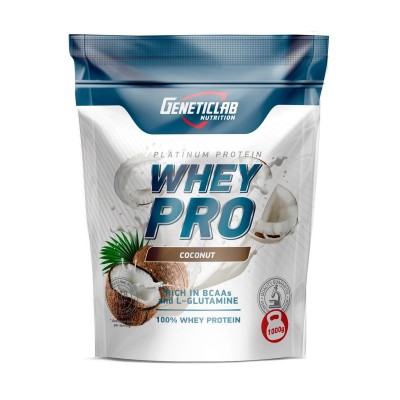Протеин сывороточный Geneticlab 'Whey Pro', кокос, 1 кг