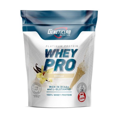 Протеин сывороточный Geneticlab Nutrition 'Whey Pro', ваниль, 1 кг