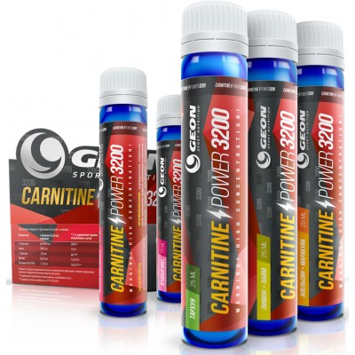 L-карнитин Geon 'Карнитин Пауэр 3200', лимон, лайм, 20 шт