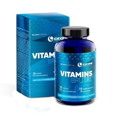 Витамины и минералы GEON Vitamins Brutal 90 капс