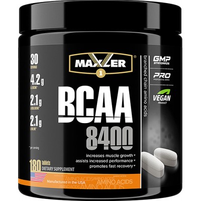 Комплекс аминокислот Maxler BCAA 8400, 180 таблеток