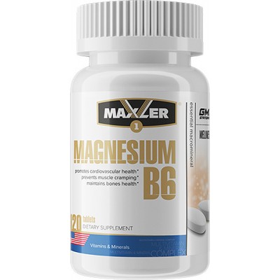 Витаминно-минеральные комплексы Maxler Magnesium B6, 120 таблеток