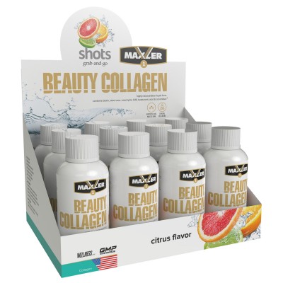 Коллаген Maxler Beauty Collagen Shots 12 x 60 ml (24 порции), Цитрус