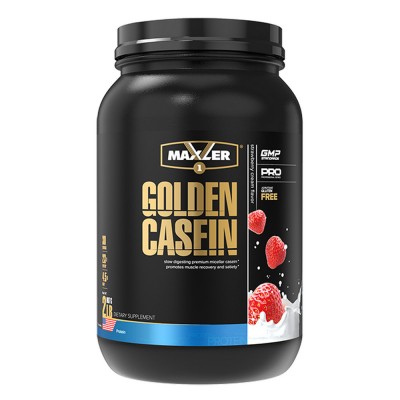 Протеин Maxler Golden Casein 908 г - Клубника