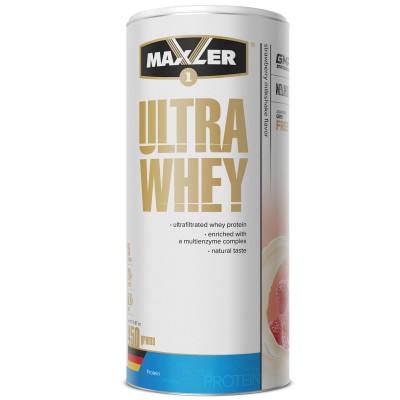 Протеин Maxler Ultra Whey 450 гр. - Клубничный молочный коктейль