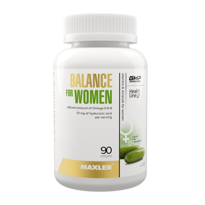 Maxler Balance for Women (витамины для женщин), 90 гелевых капсул